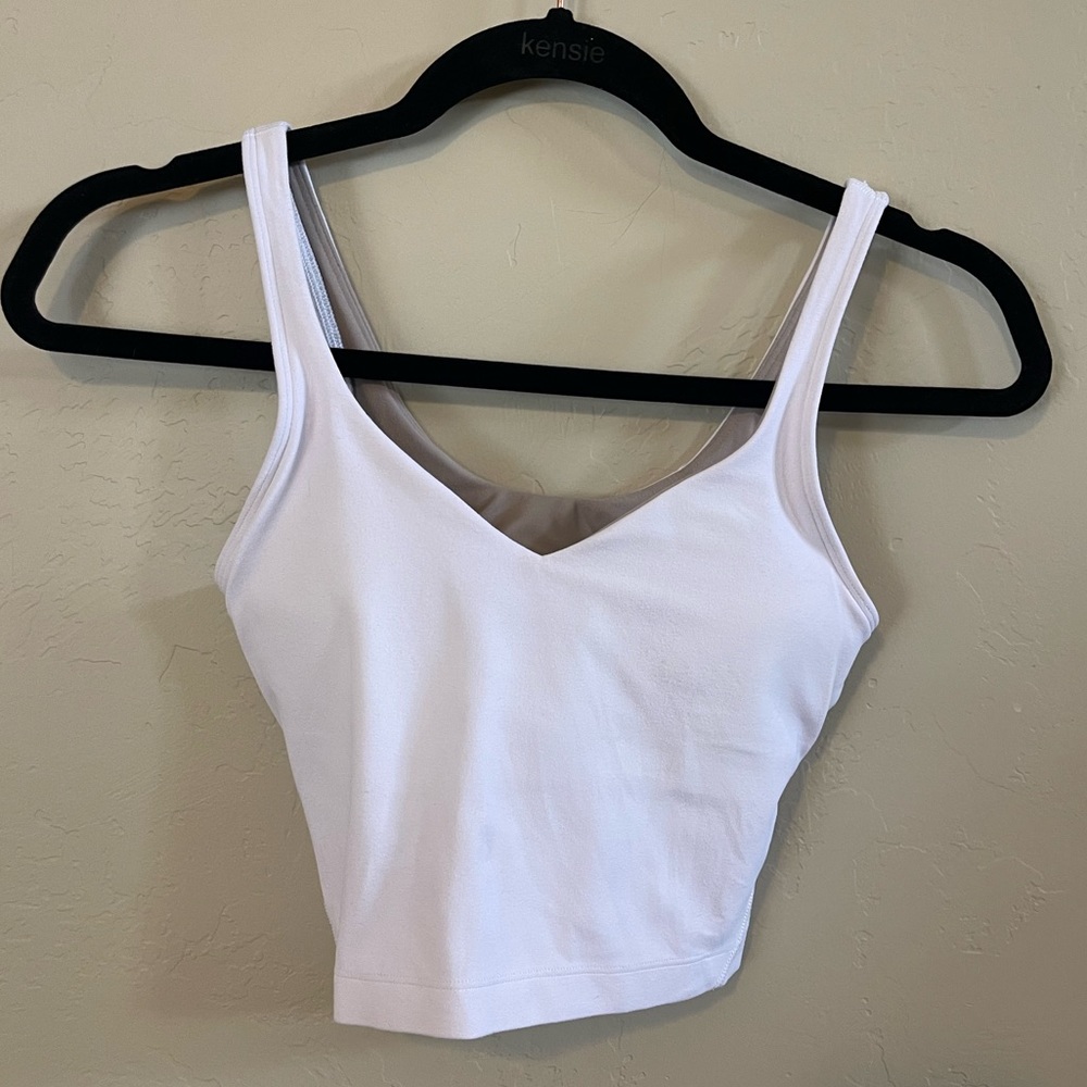 White Lululemon Align Tank